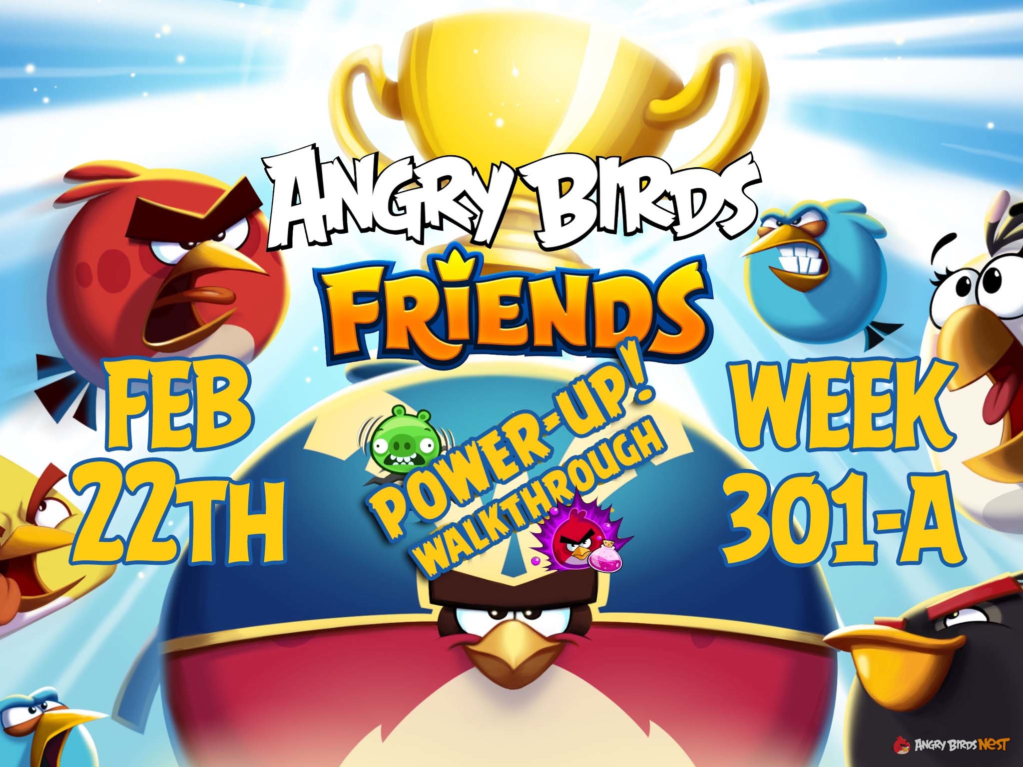 Angry Birds Friends Tournament Week 301-A Feature Image PU