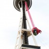 The REAL Space Needle with an Angry Birdy