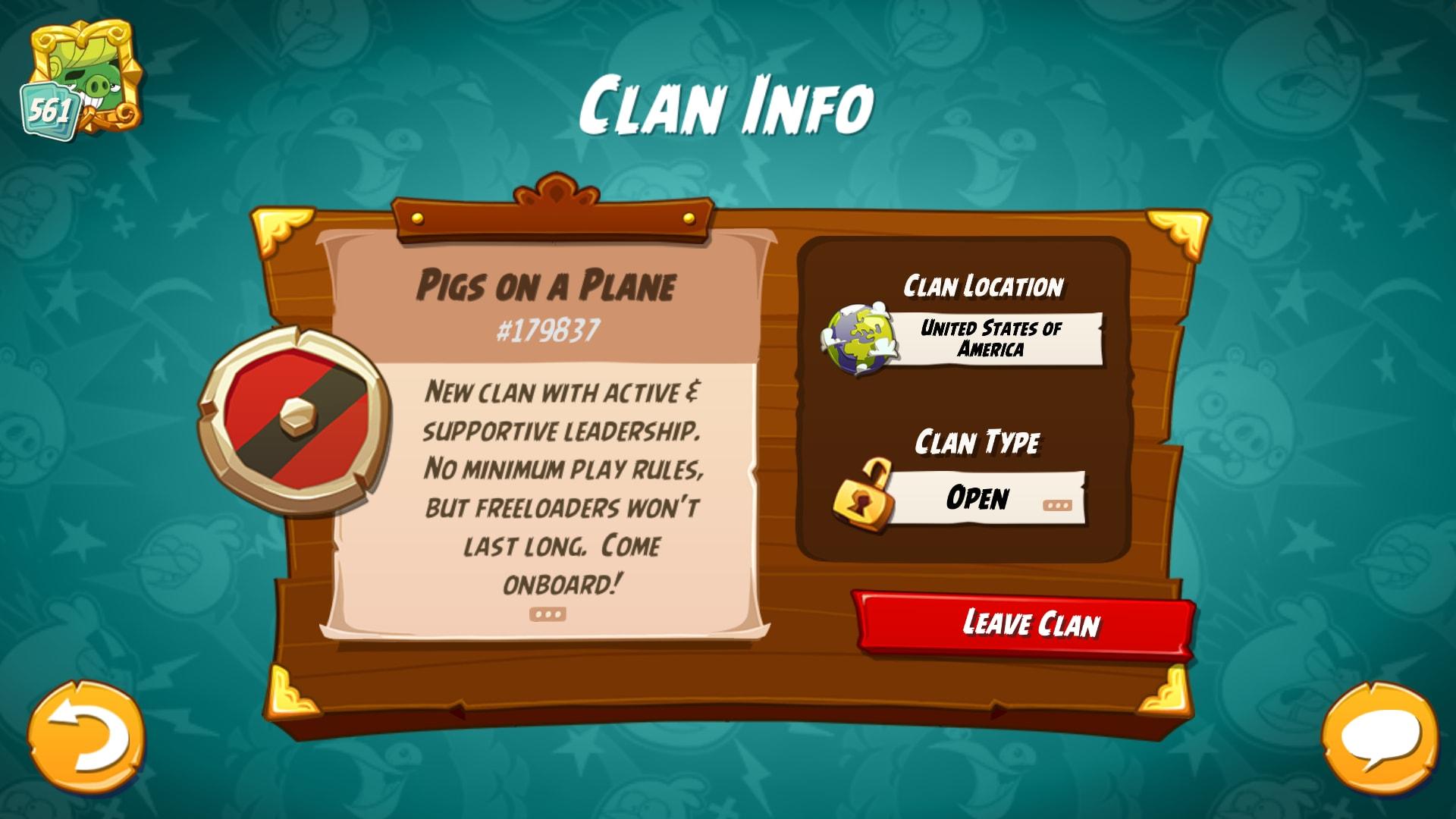 clan screen shot
