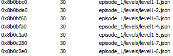 Filelist of episode_1.pak.