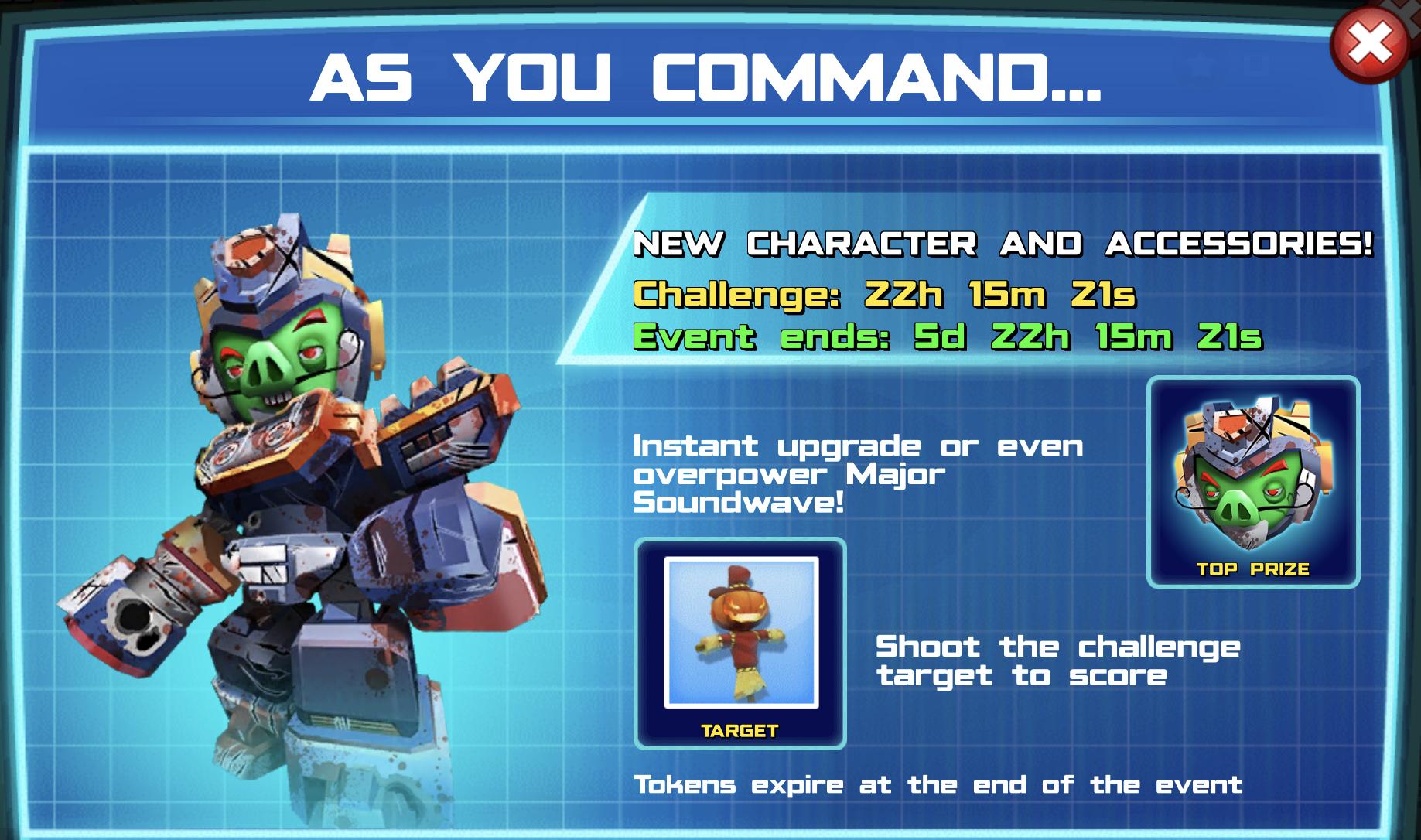 The event banner for As You Command…