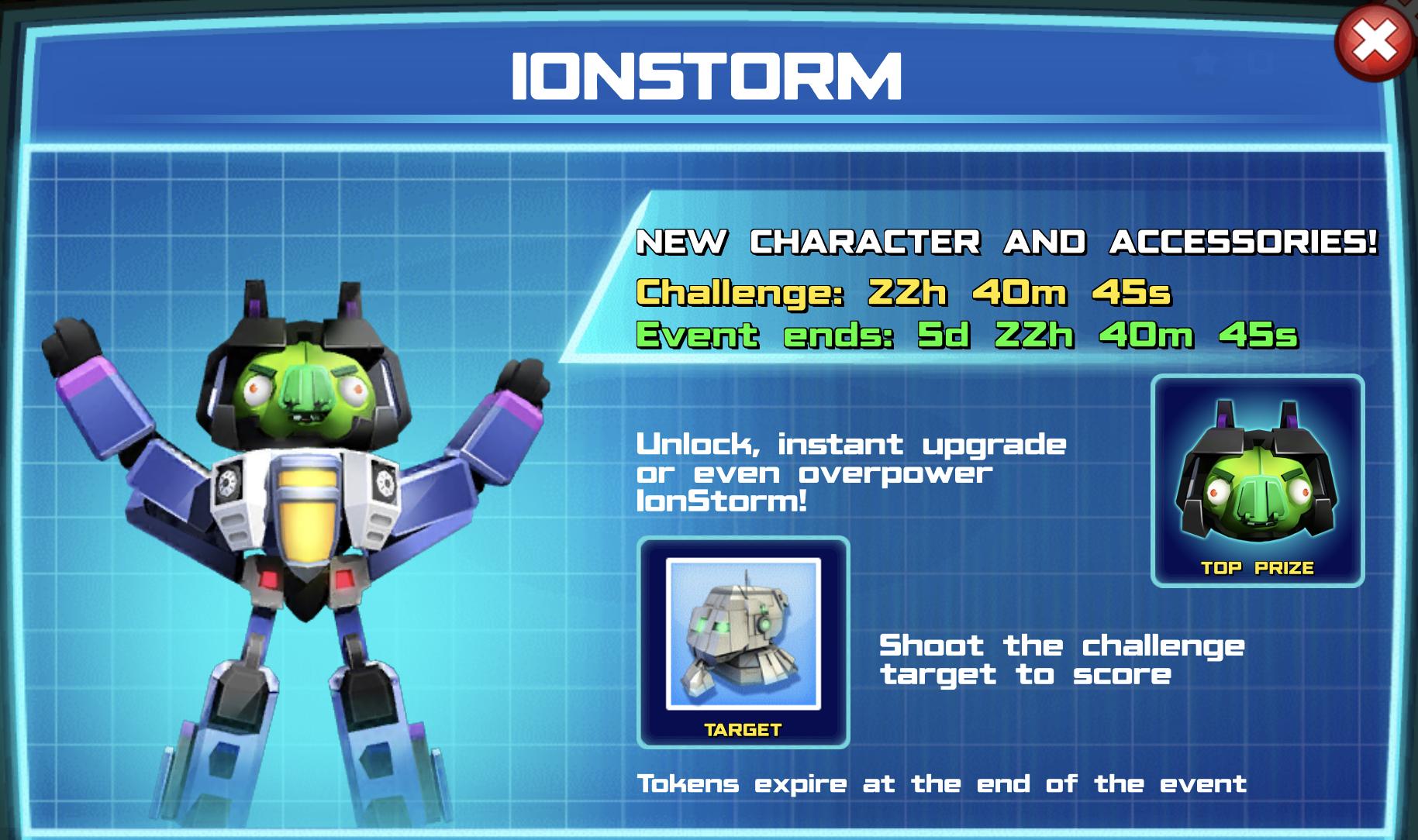 The banner for Ionstorm event