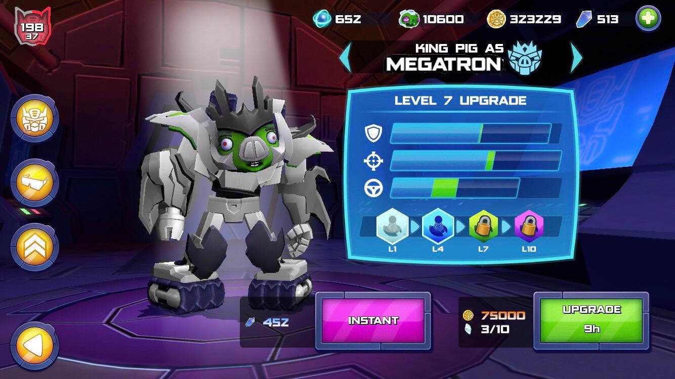 King pig as Megatron