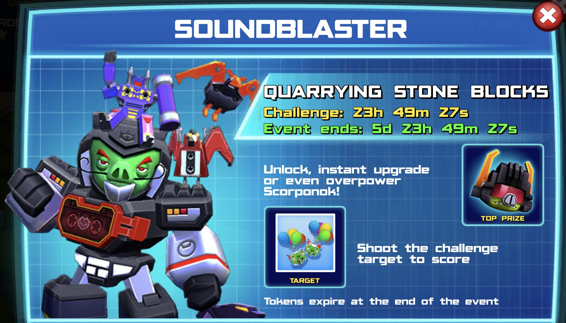 The event banner for Soundblaster