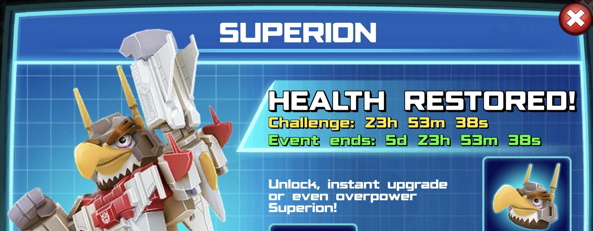 The event banner for Superion