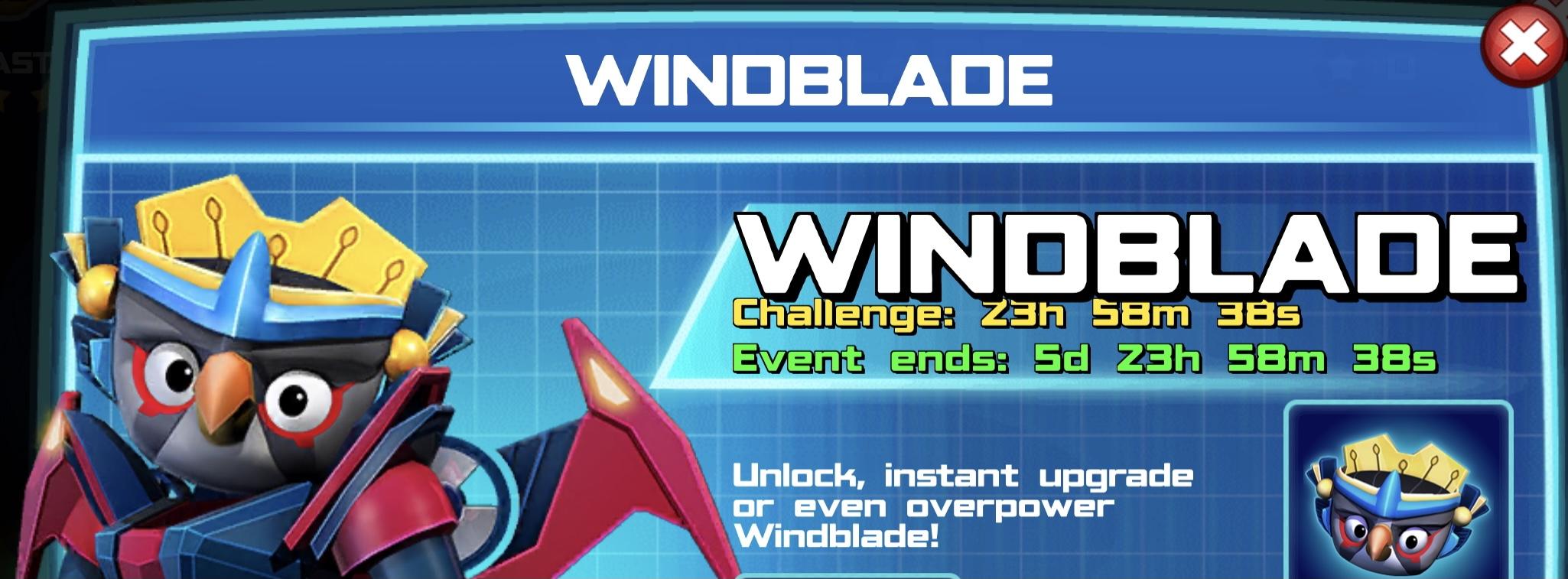 The event banner for Windblade