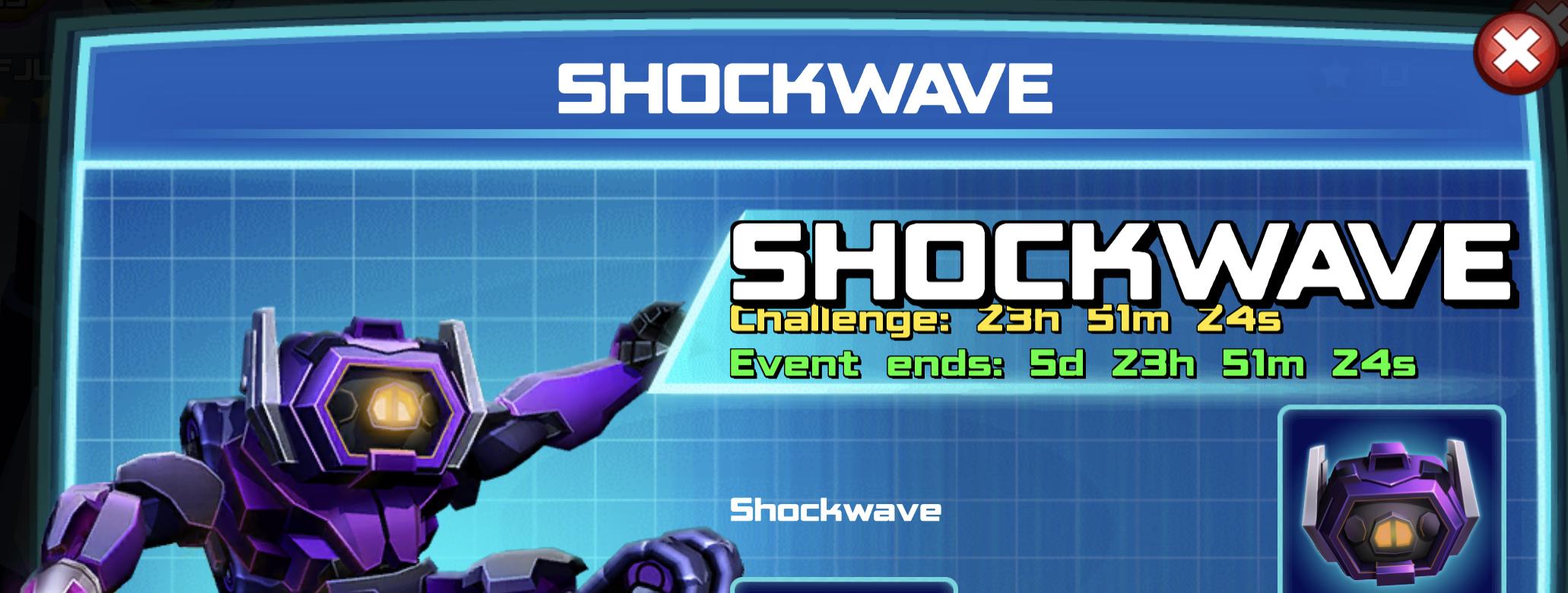 The event banner for Shockwave
