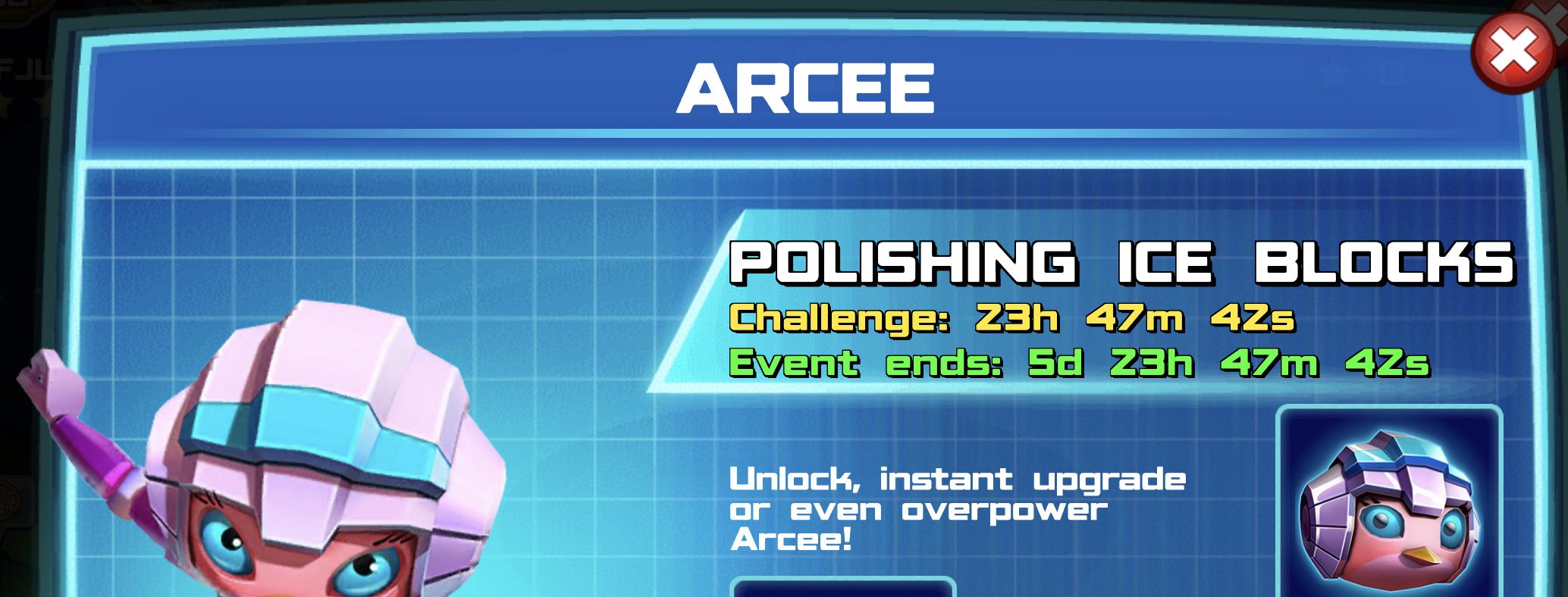 The event banner for Arcee