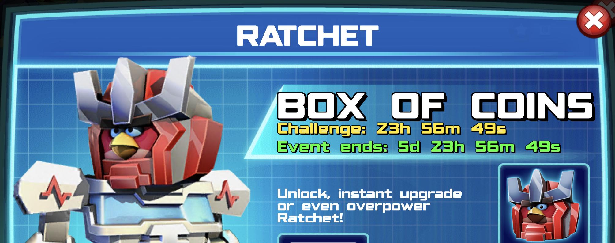 The event banner for Ratchet