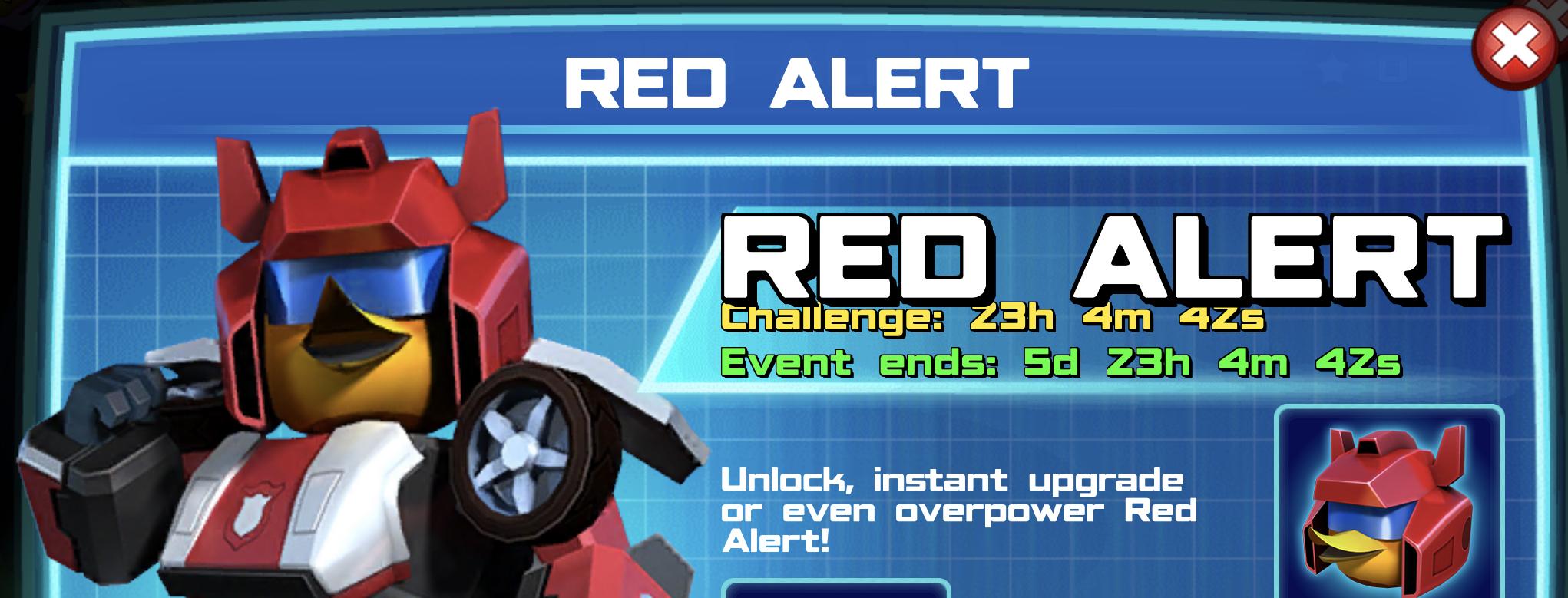 The event banner for Red Alert