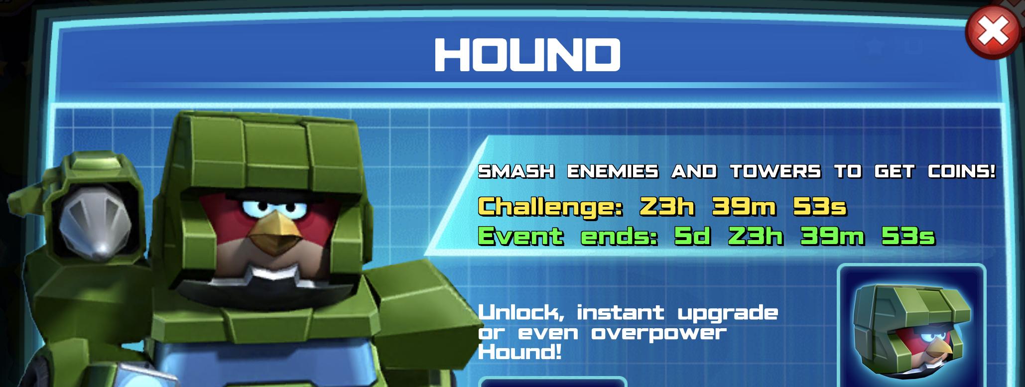 The event banner for Hound