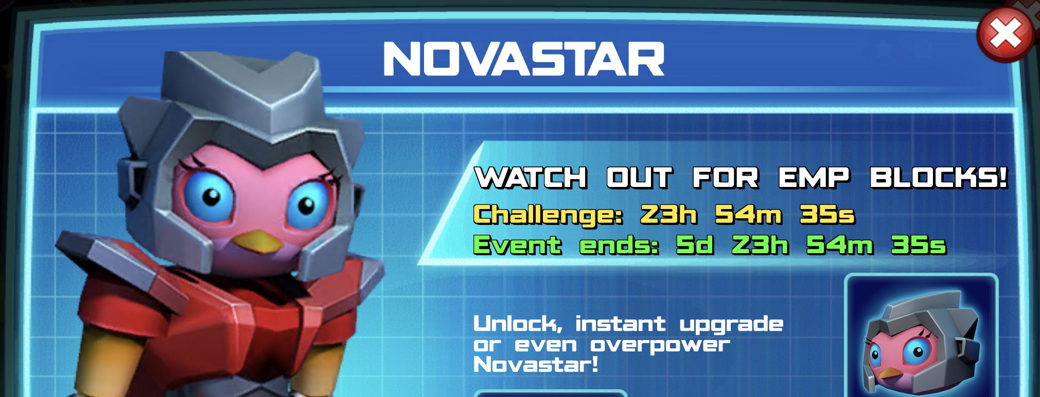 The event banner for Novastar