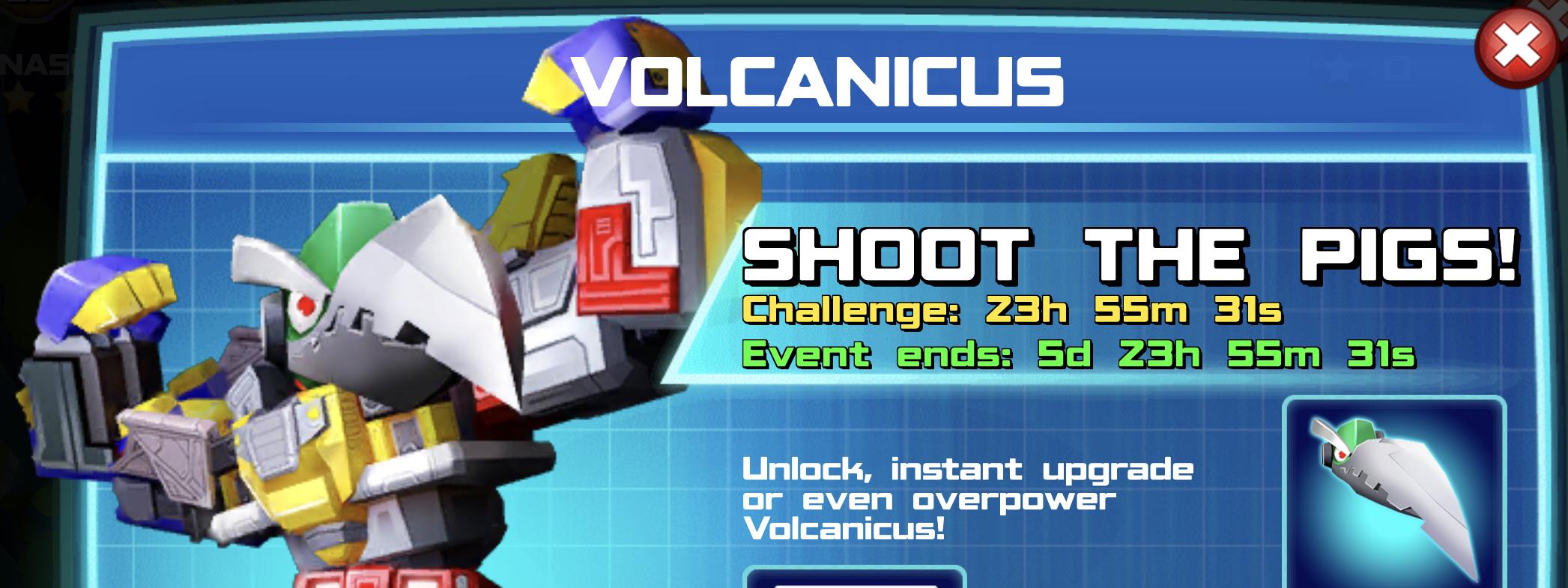 The event banner for Volcanicus