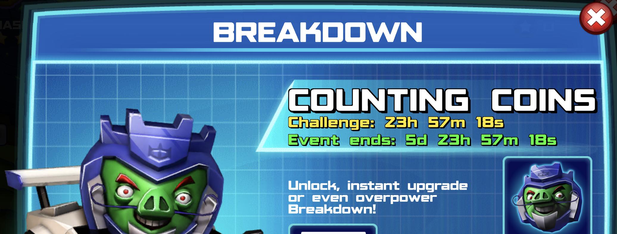 The event banner for Breakdown