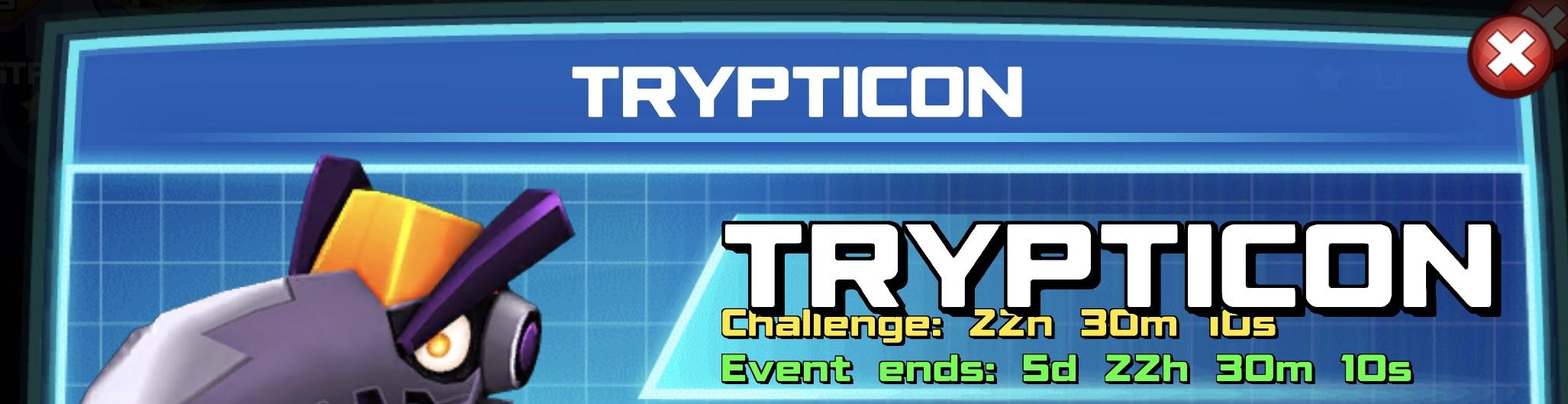 The event banner for Trypticon
