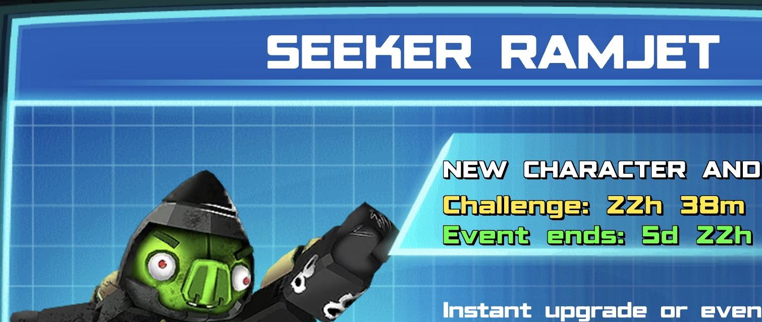 The event banner for Seeker Ramjet