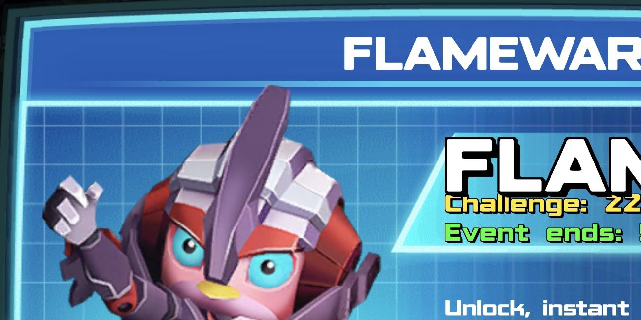 The event banner for Flamewar