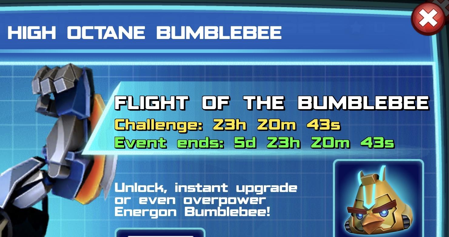 The event banner for High Octane Bumblebee