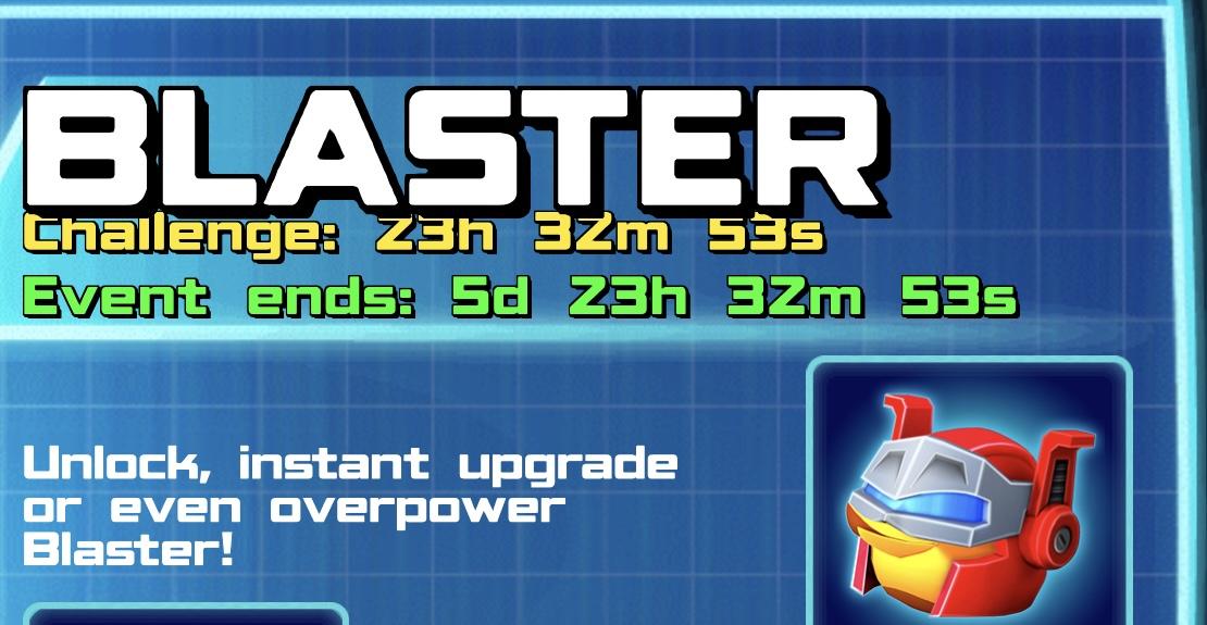 (Part of) The event banner for Blaster