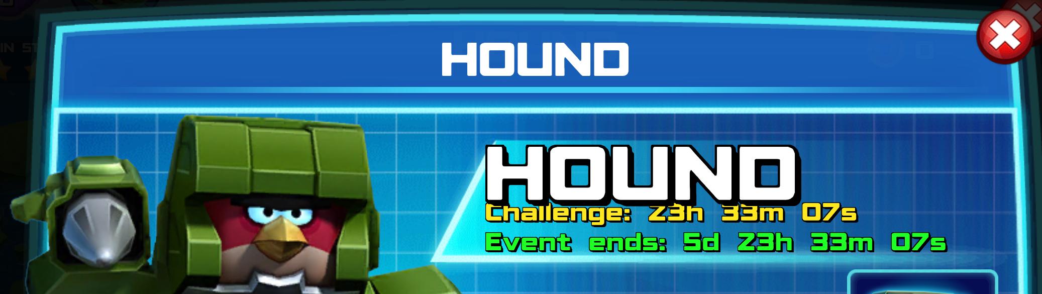 (Part of) The event banner for Hound