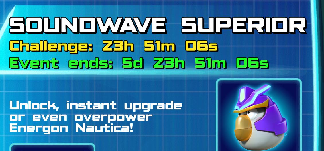 (Part of) The event banner for Energon Soundwave