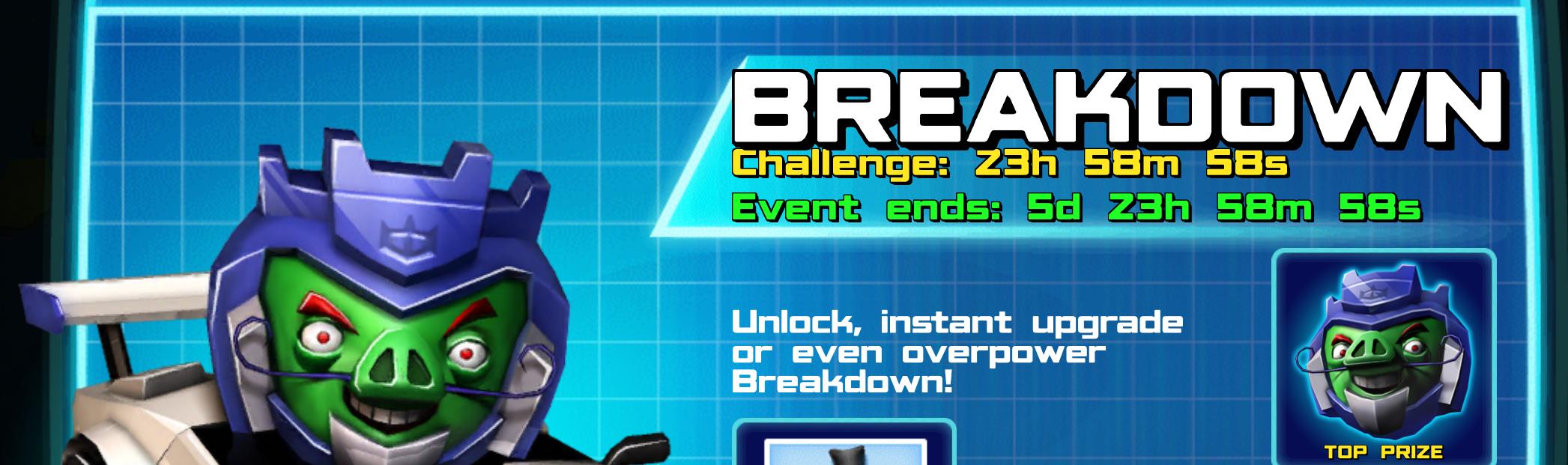 (Part of) The event banner for Breakdown