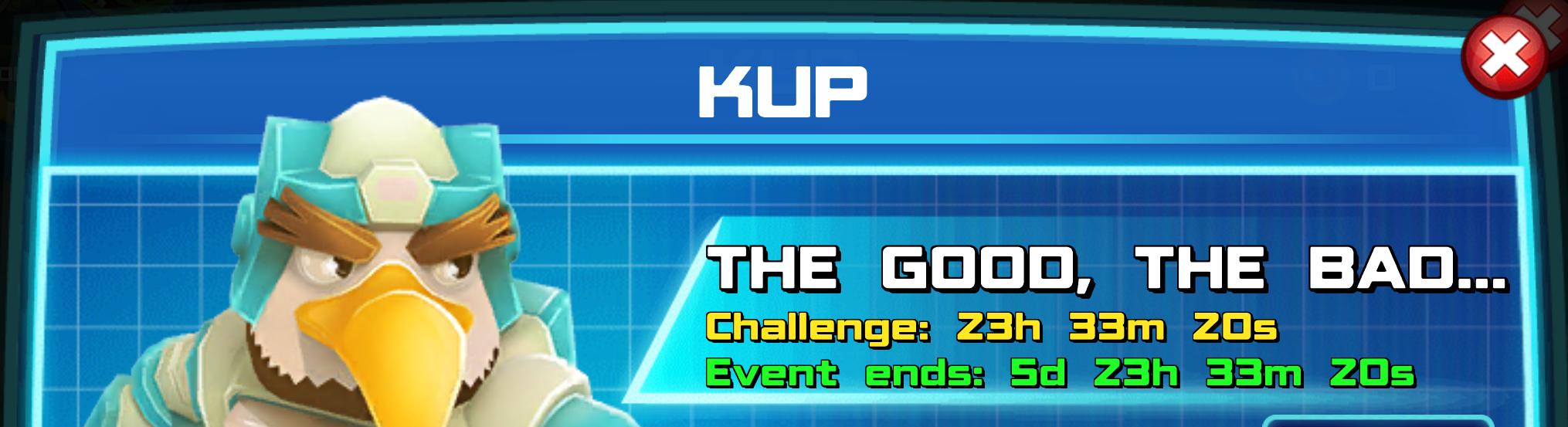 (Part of) The event banner for Kup