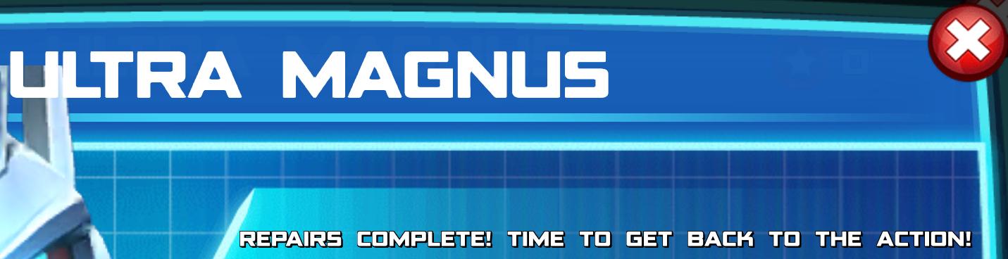 (Part of) The event banner for Ultra Magnus