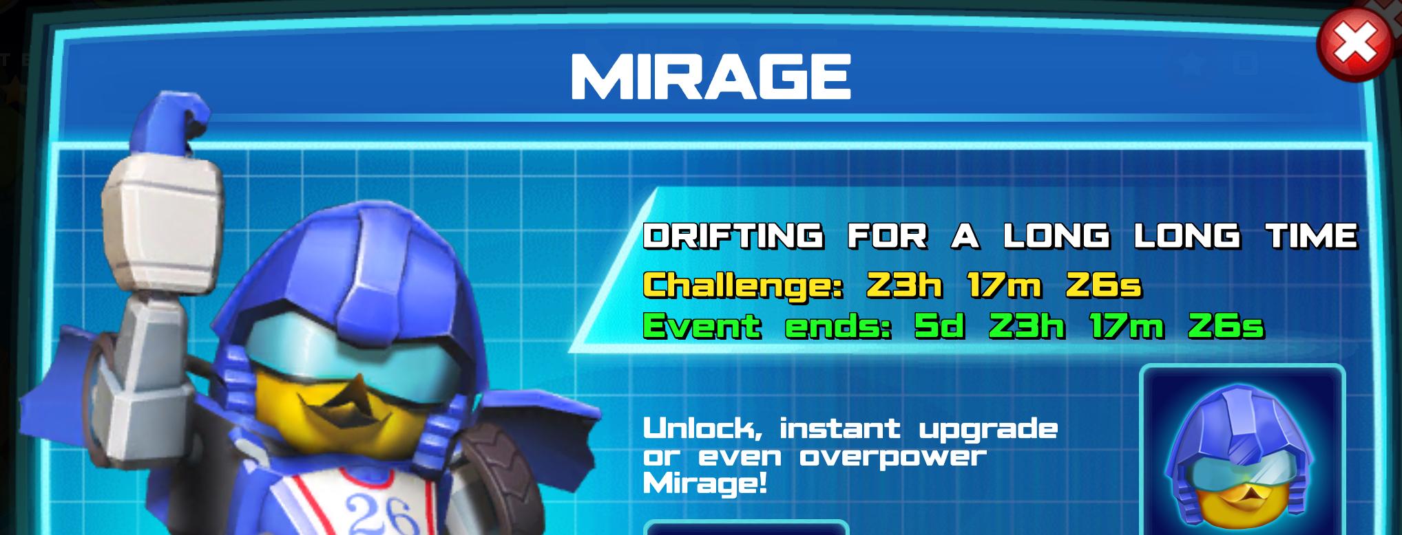 (Part of) The event banner for Mirage