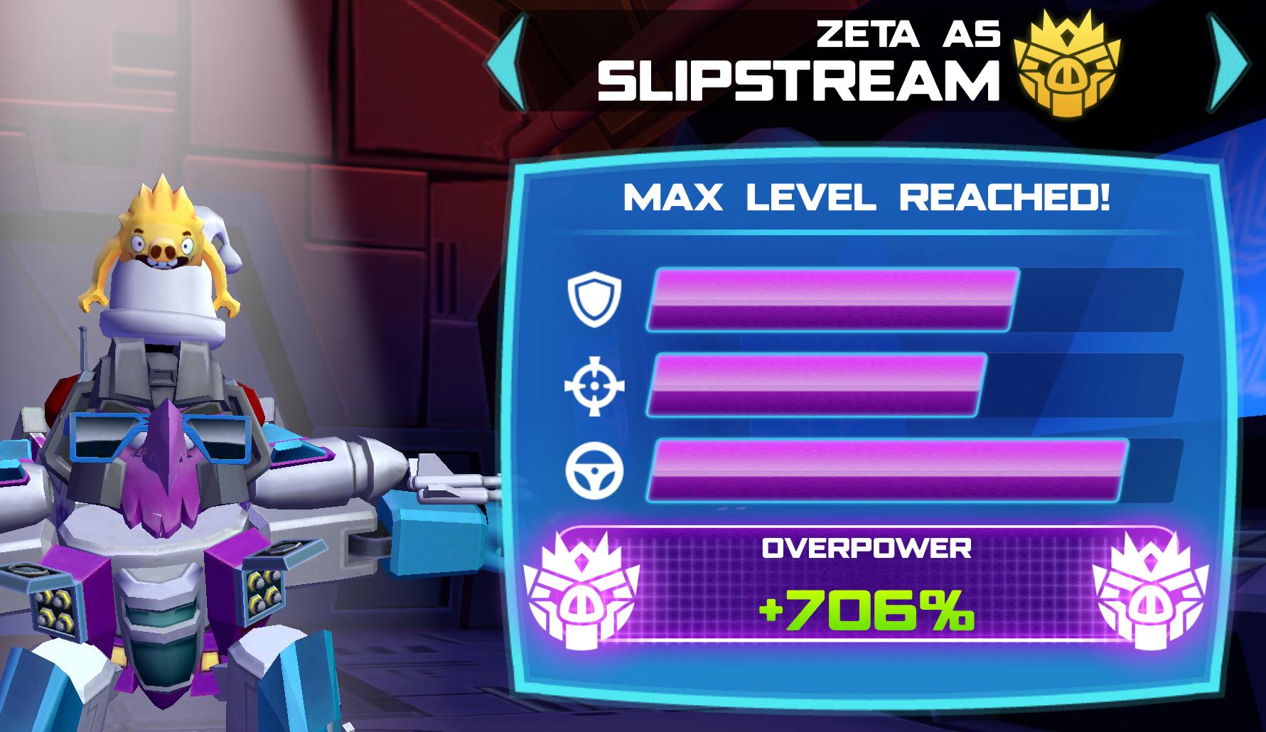 Slipstream, max. overpower