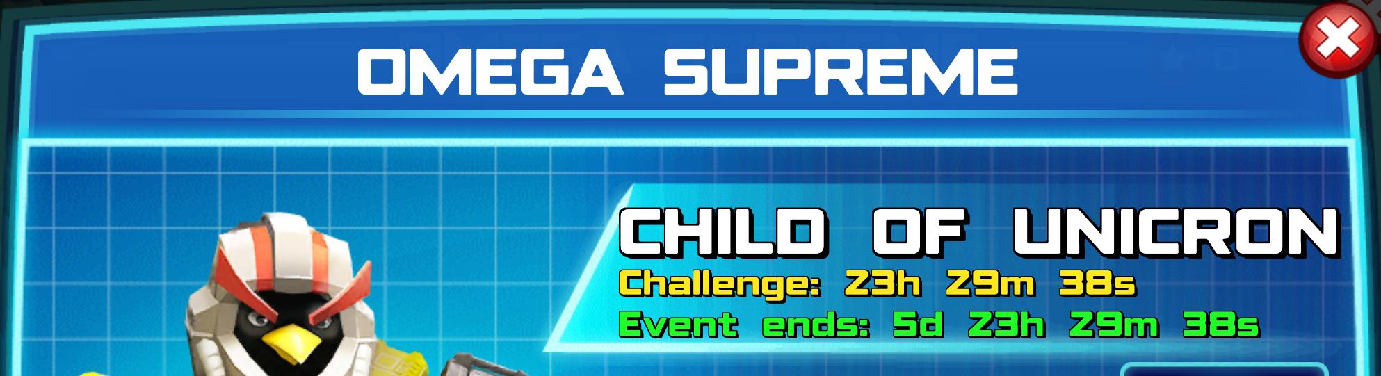 (Part of) The event banner of Omega Supreme