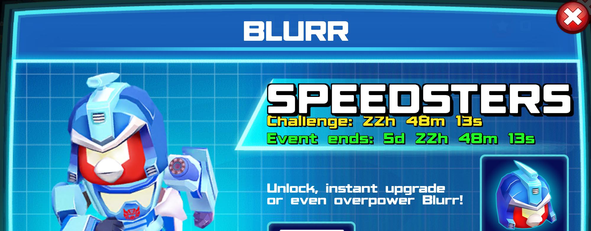 (Part of) The event banner for Blurr