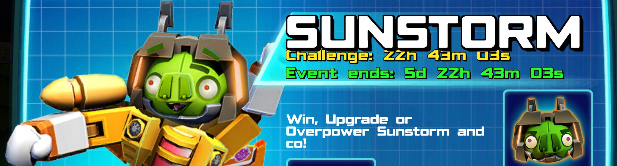 (Part of) The event banner for Sunstorm