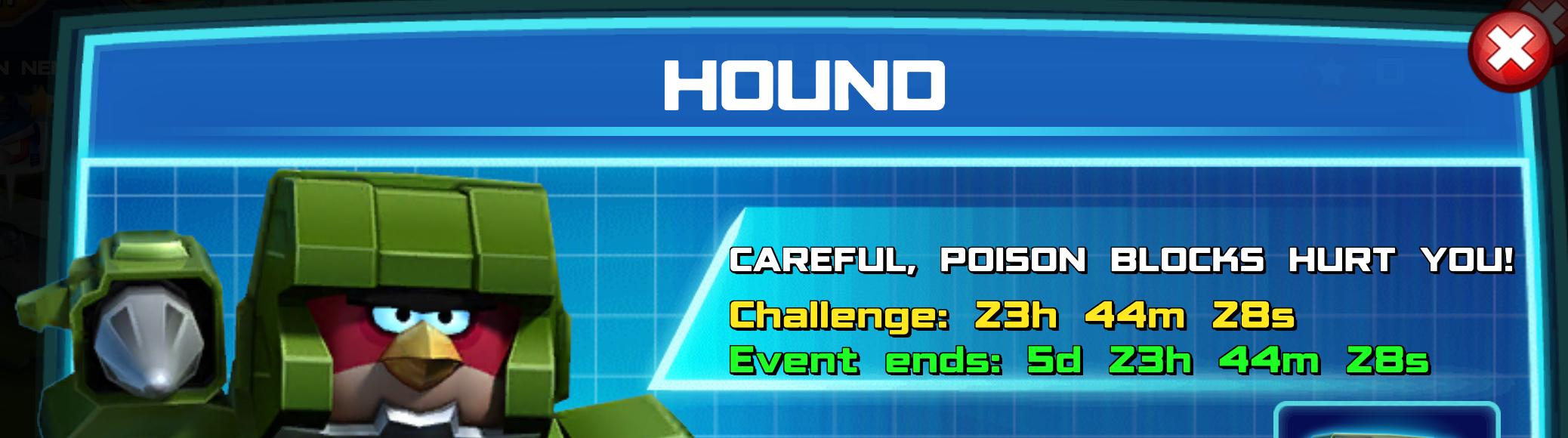 (Part of) The event banner for Hound