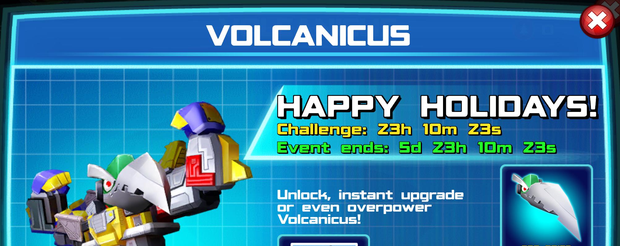 (Part of) The event banner for Volcanicus