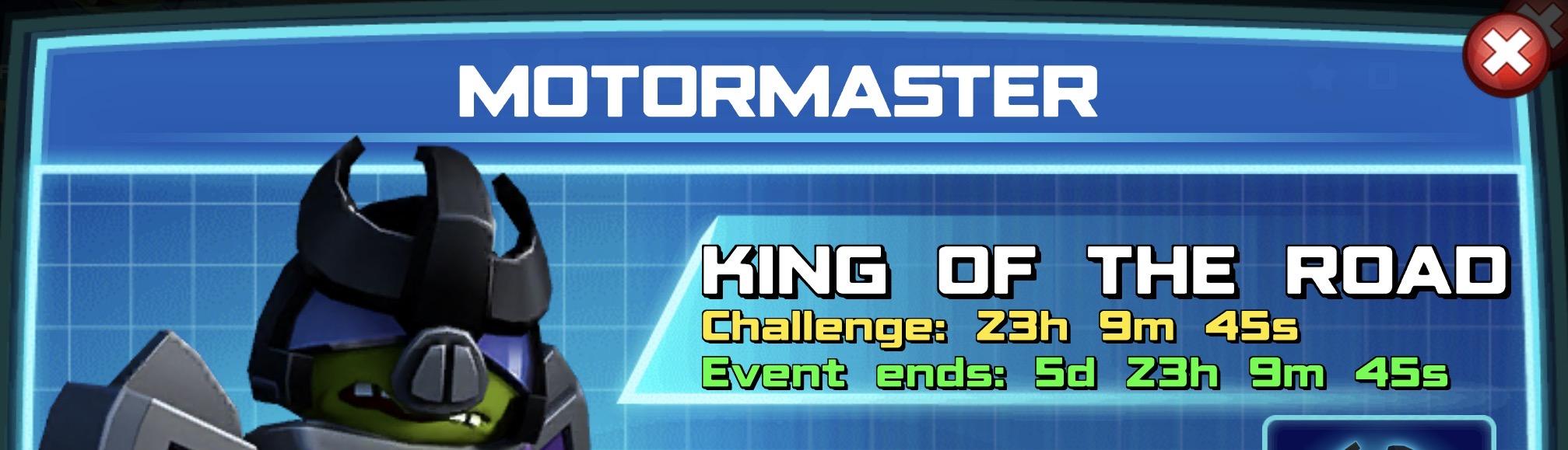 (Part of) The event banner for Motormaster