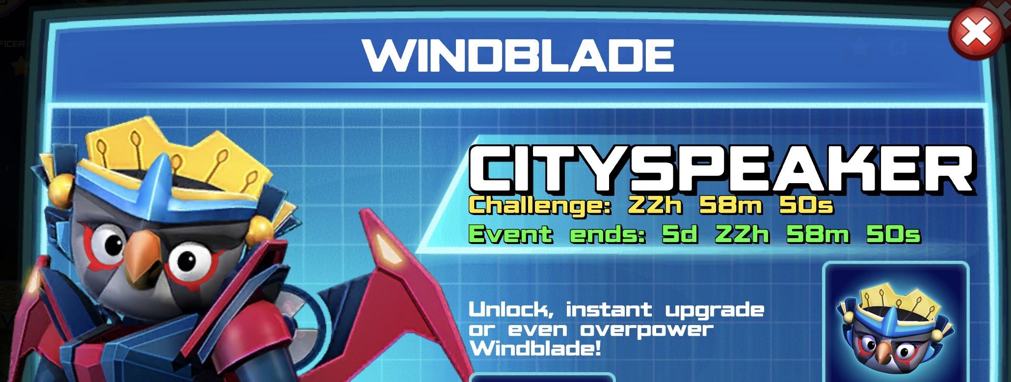 (Part of) The event banner for Windblade