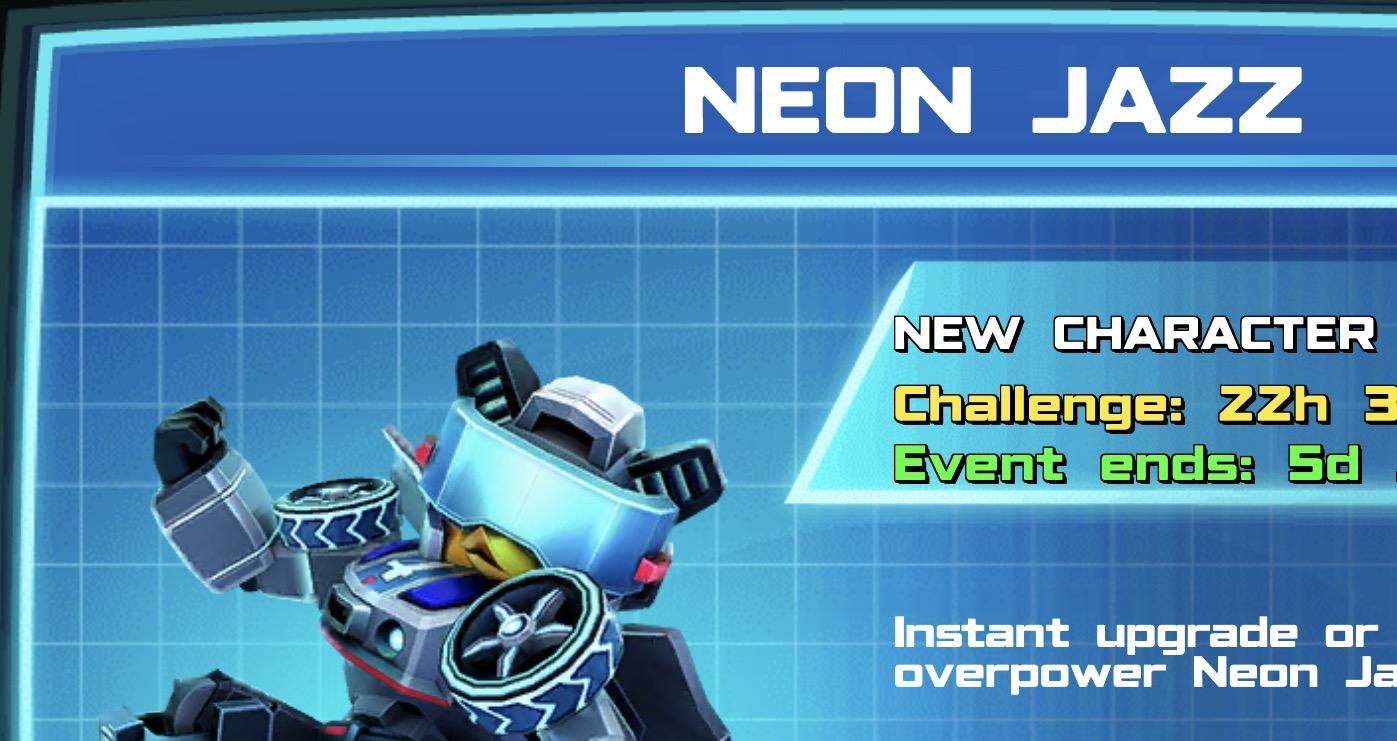 (Part of) The event banner for Neon Jazz