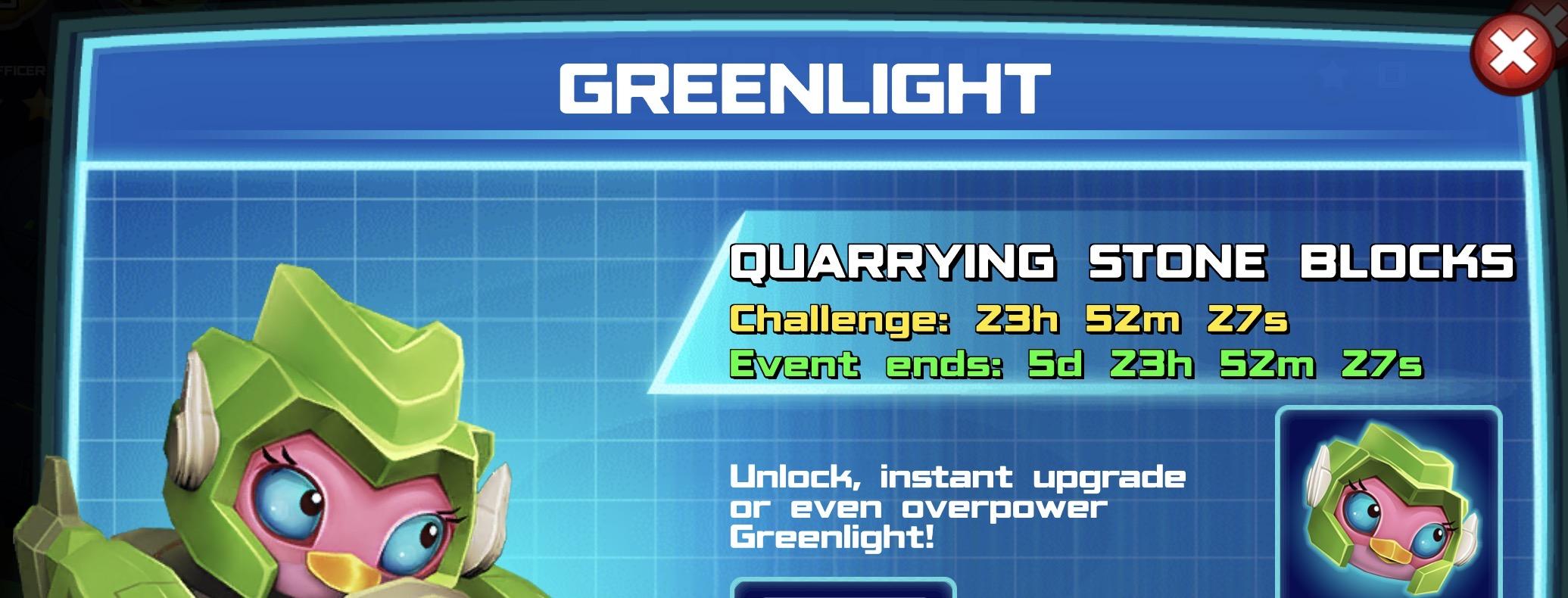 (Part of) The event banner for Greenlight