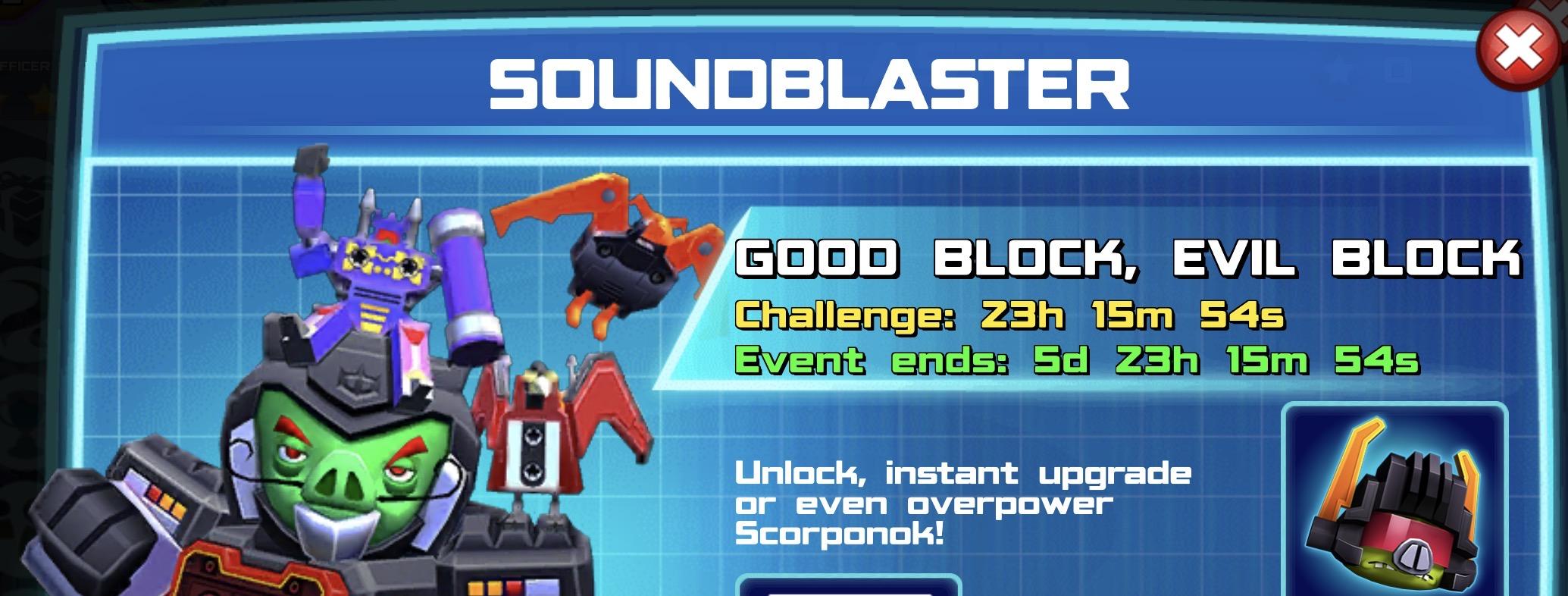 (Part of) The event banner for Soundblaster