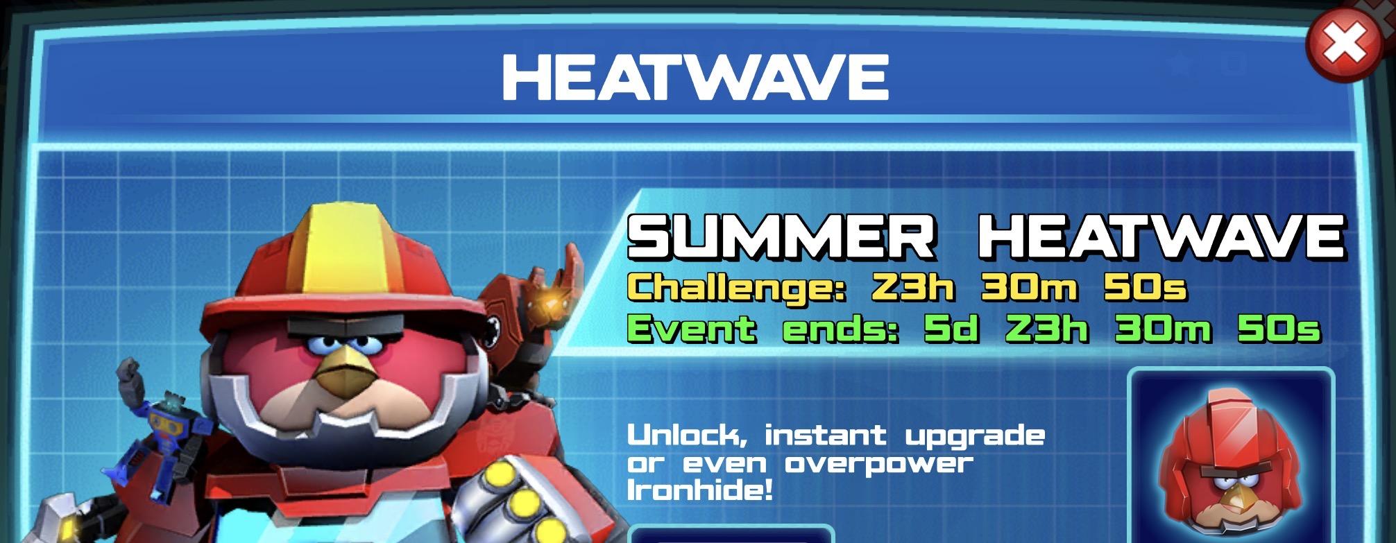 (Part of) The event banner for Heatwave