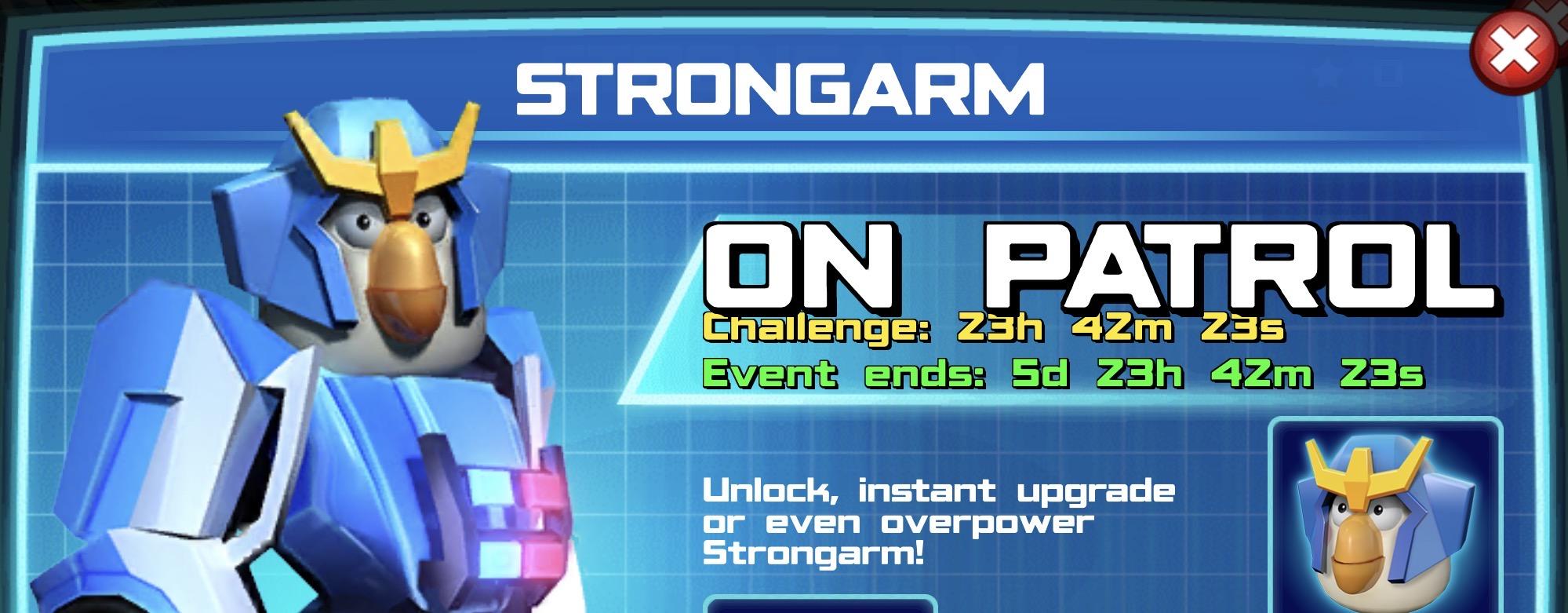 (Part of) The event banner for Strongarm