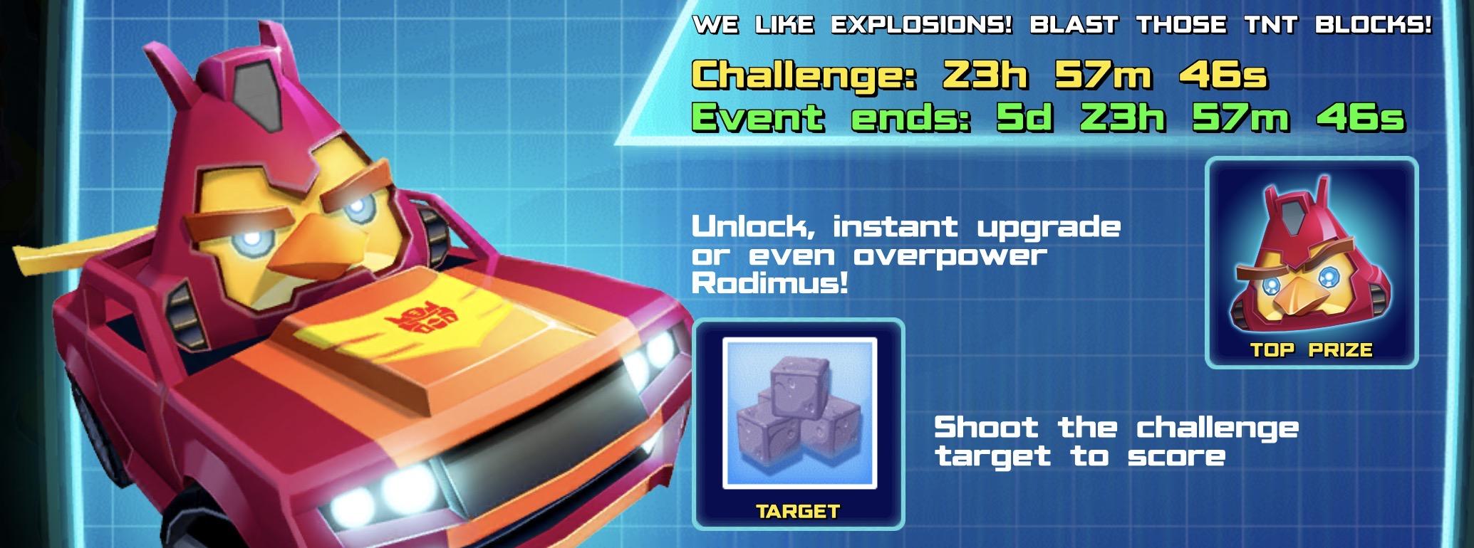 (Part of) The event banner for Rodimus