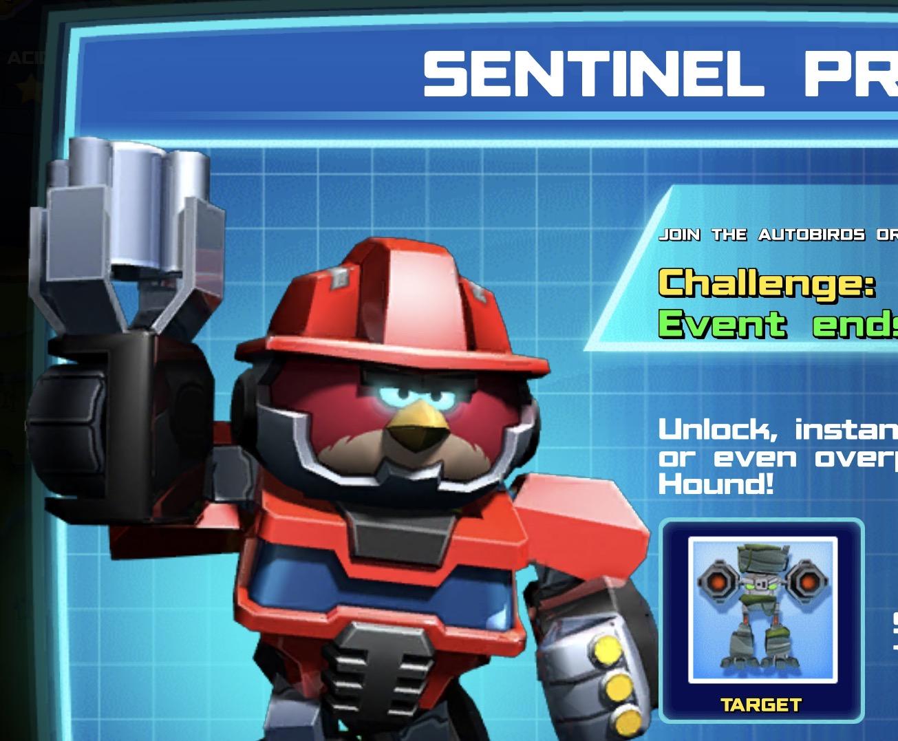 (Part of) The event banner for Sentinel Prime
