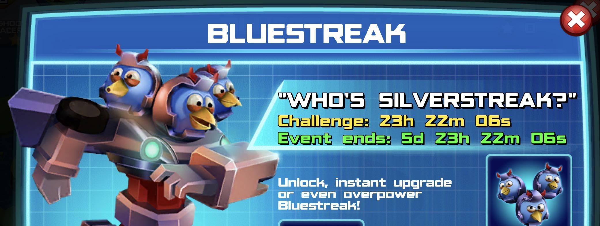 (Part of) The event banner for Bluestreak